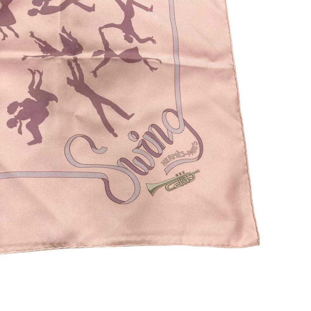 HERMES Pink Silk Scarf - Picture 3 of 8